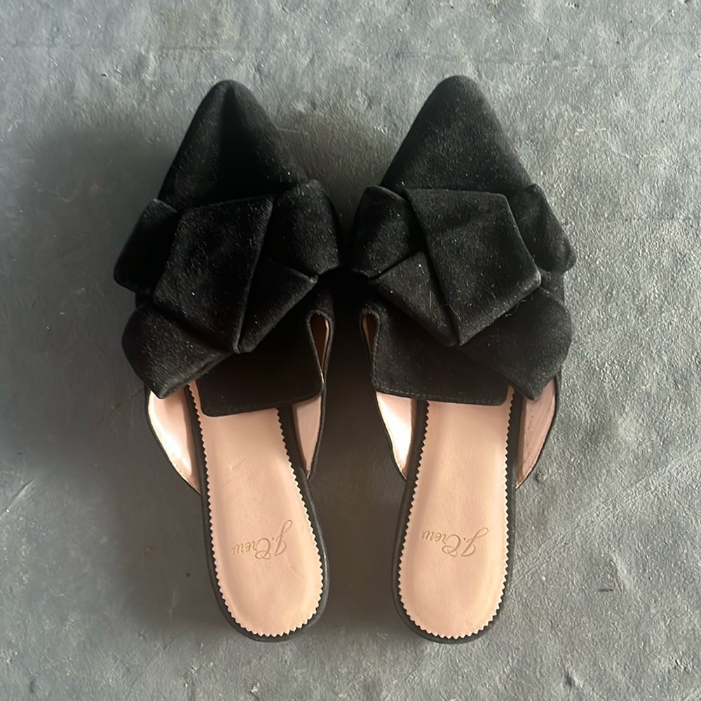 J. Crew black mules